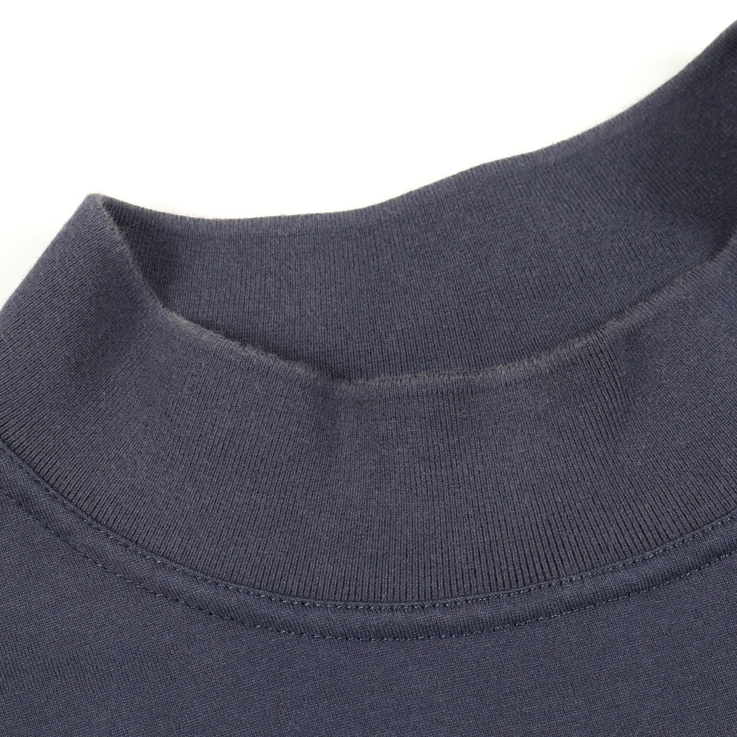 カノエ Tシャツ モックネック 半袖 コットン ネイビー レッド エルメス トップス HERMES