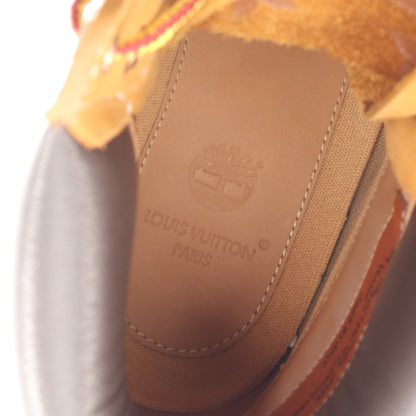 LV × Timberland 6-IN アンクル ブーツ ヌバック レザー ベージュ ダークブラウン ルイヴィトン シューズ LOUIS VUITTON