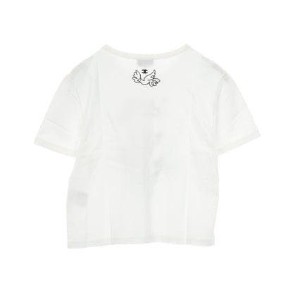 ココマーク Tシャツ 半袖 刺繍 コットン ホワイト シャネル トップス CHANEL