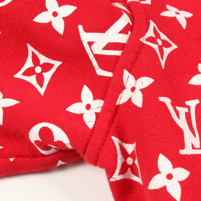 LOUIS VUITTON × Supreme Box Logo Hooded Sweatshirt ボックスロゴ プルオーバーパーカー コットン レッド ホワイト ルイヴィトン トップス LOUIS VUITTON