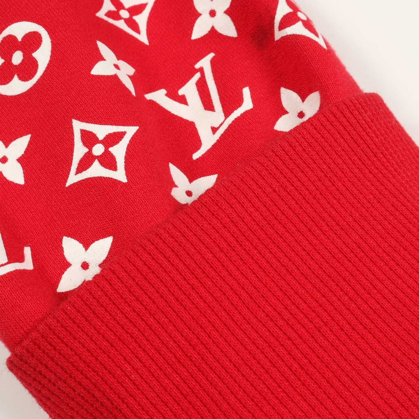 LOUIS VUITTON × Supreme Box Logo Hooded Sweatshirt ボックスロゴ プルオーバーパーカー コットン レッド ホワイト ルイヴィトン トップス LOUIS VUITTON