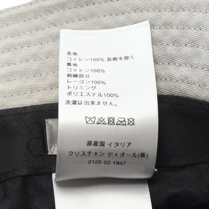 DIOR × KENNY SCHARF バケットハット ハット コットン ブラック ライトグレー ディオール 財布・小物 DIOR