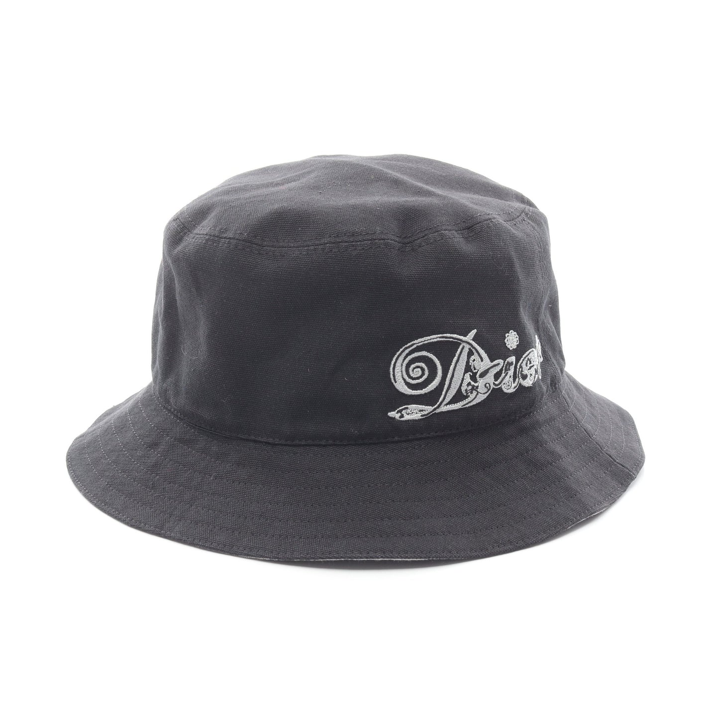 DIOR × KENNY SCHARF バケットハット ハット コットン ブラック ライトグレー ディオール 財布・小物 DIOR