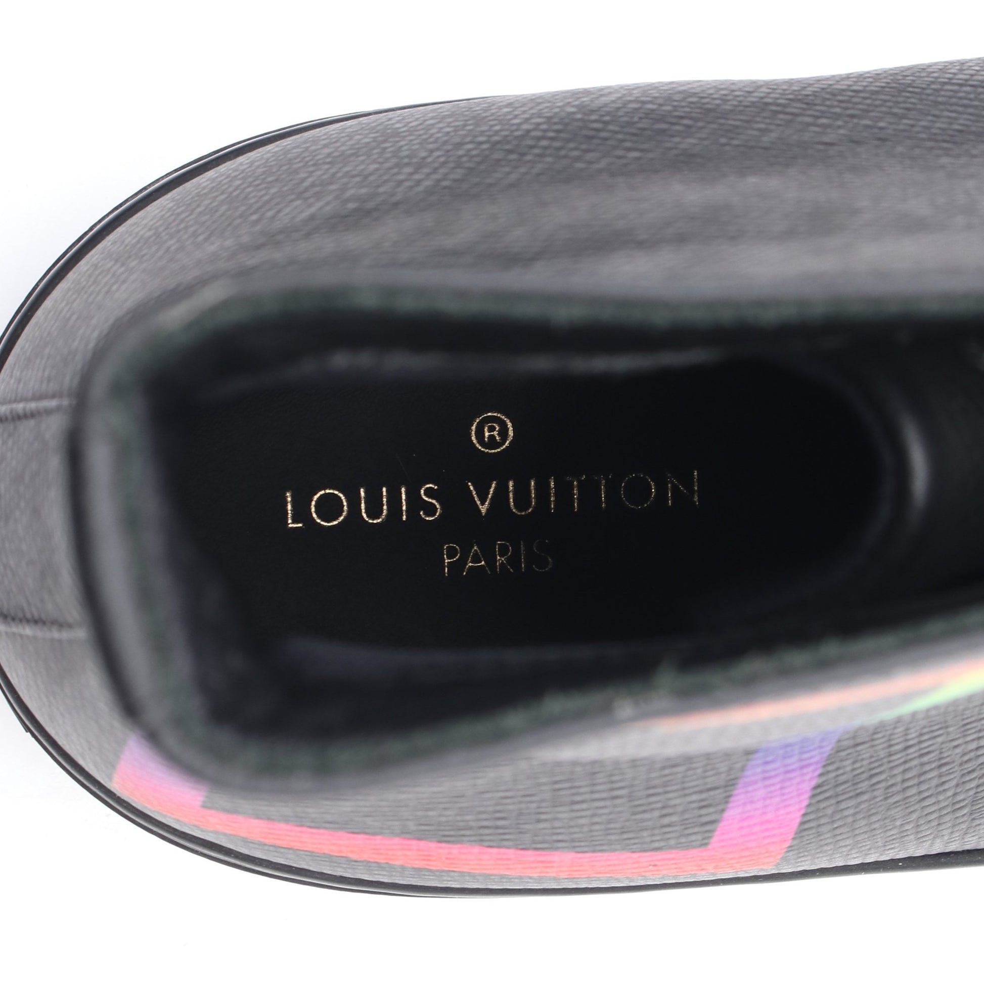 タトゥーライン ハイカットスニーカー レザー ブラック ルイヴィトン シューズ LOUIS VUITTON