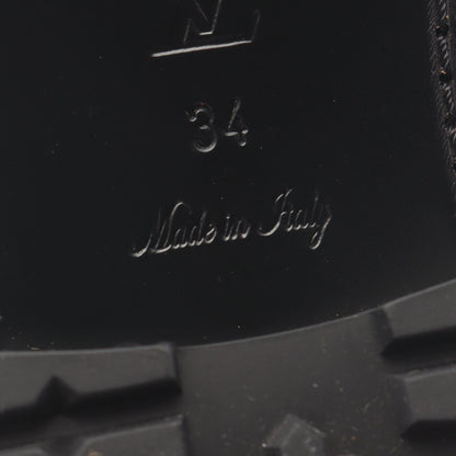 モノグラム ショート ブーツ レザー PVC ブラック ブラウン ルイヴィトン シューズ LOUIS VUITTON