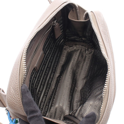VIT.DAINO ショルダーバッグ レザー グレー トリック付き プラダ バッグ PRADA