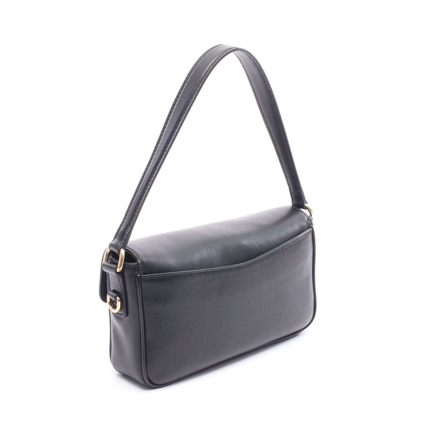 CRM FINE CALF ペニー ハンドバッグ レザー ブラック 2WAY ミュウミュウ バッグ miu miu
