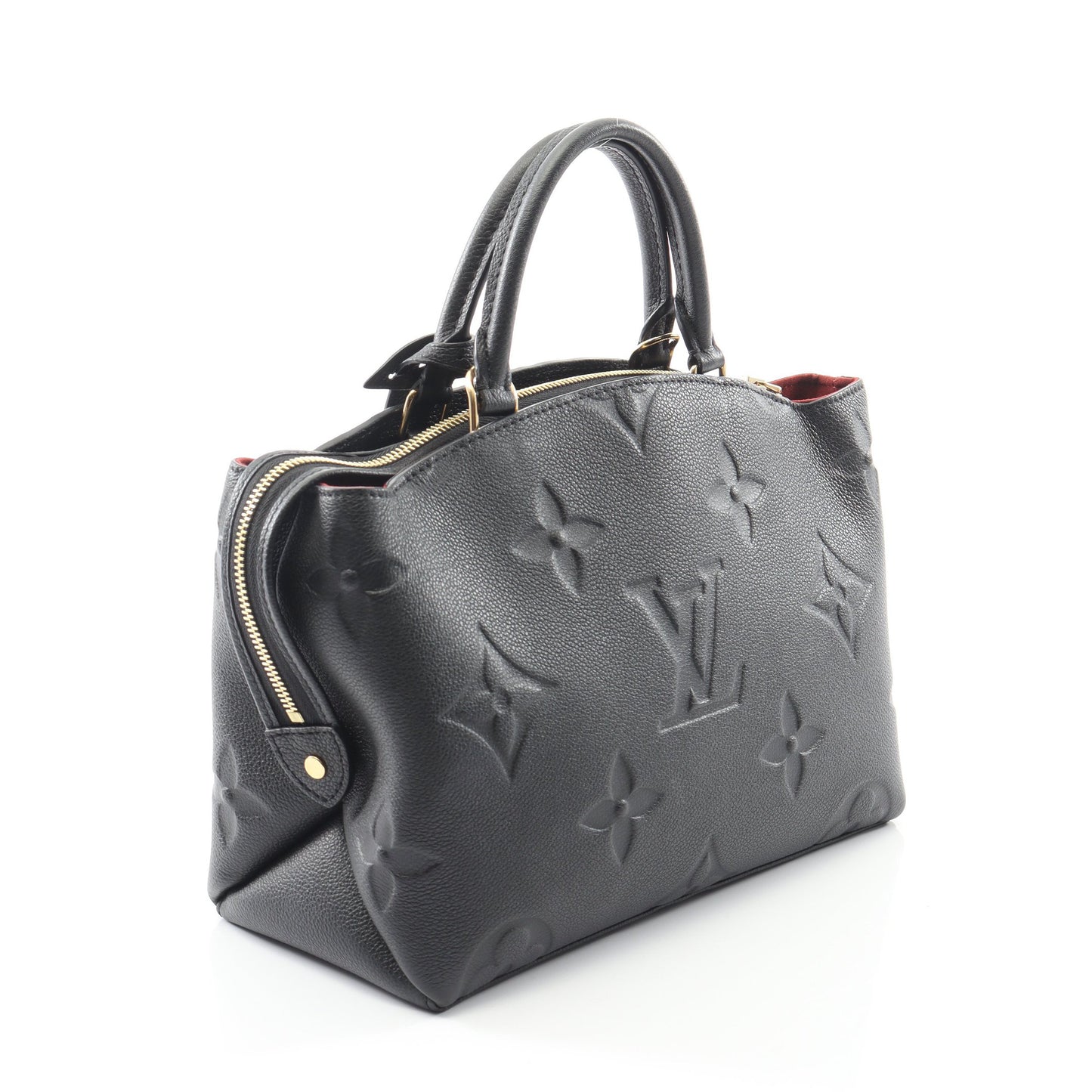 プティ パレPM モノグラムアンプラント ノワール ハンドバッグ レザー ブラック 2WAY ルイヴィトン バッグ LOUIS VUITTON