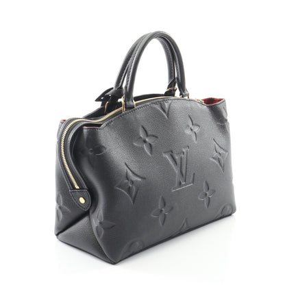 プティ パレPM モノグラムアンプラント ノワール ハンドバッグ レザー ブラック 2WAY ルイヴィトン バッグ LOUIS VUITTON