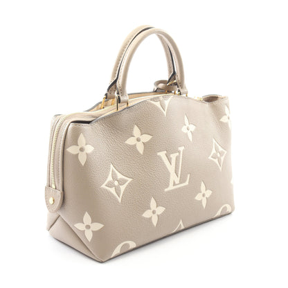 プティ パレPM モノグラムアンプラント トゥルトレール クレーム ハンドバッグ レザー グレーベージュ 2WAY ルイヴィトン バッグ LOUIS VUITTON
