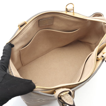 プティ パレPM モノグラムアンプラント トゥルトレール クレーム ハンドバッグ レザー グレーベージュ 2WAY ルイヴィトン バッグ LOUIS VUITTON