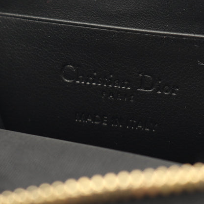 LADY DIOR レディディオール フォンホルダー ハンドバッグ レオパード レザー ピンクパープル ブラック 2WAY クリスチャンディオール バッグ Christian Dior