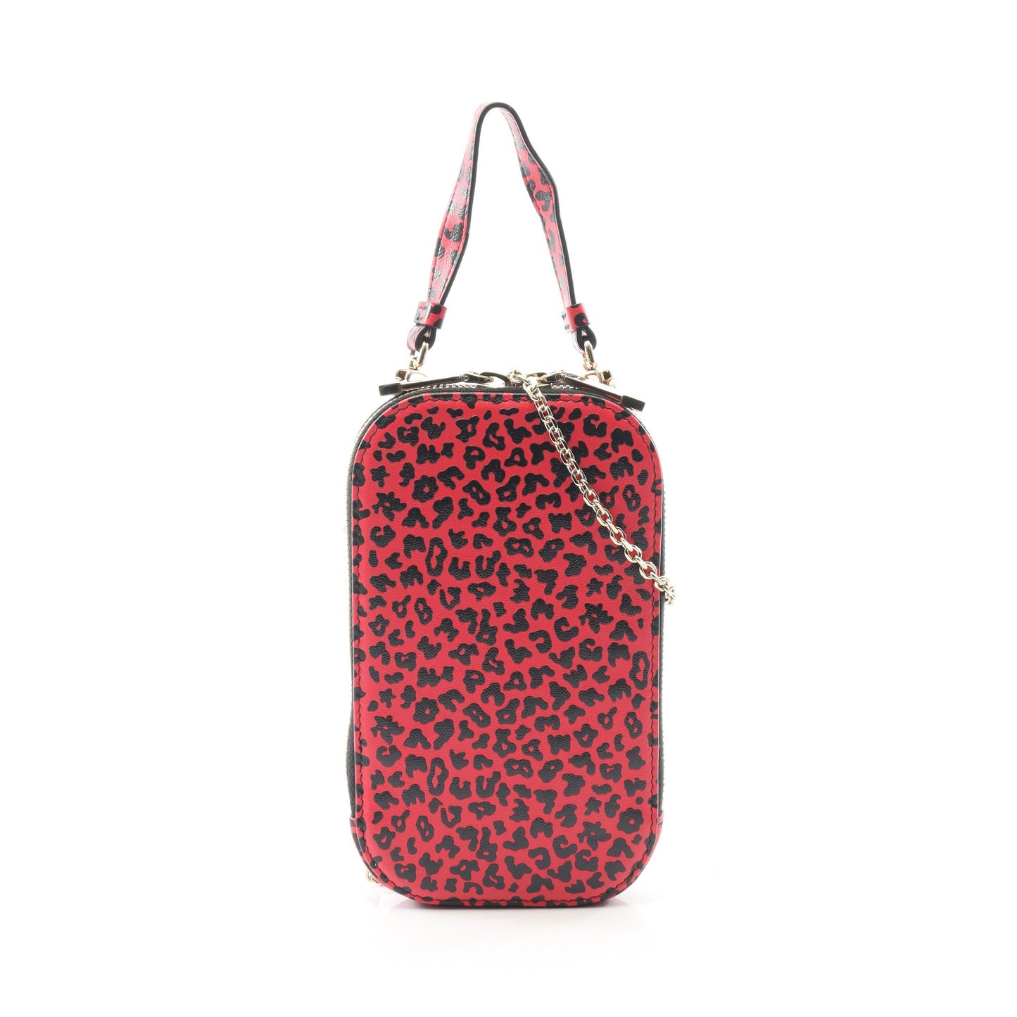 LADY DIOR レディディオール フォンホルダー ハンドバッグ レオパード レザー ピンクパープル ブラック 2WAY クリスチャンディオール バッグ Christian Dior