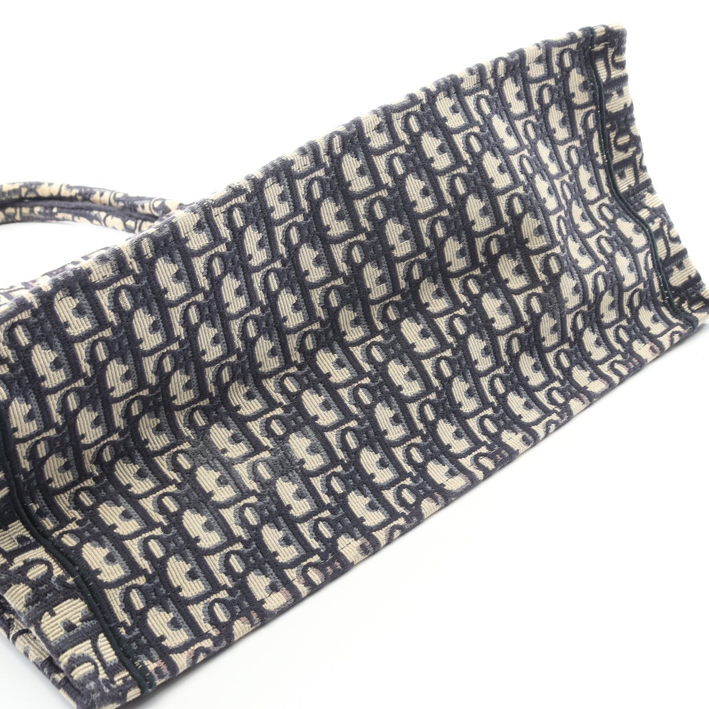 BOOK TOTE ブックトート ラージ オブリーク ハンドバッグ トートバッグ キャンバス ネイビー ベージュ クリスチャンディオール バッグ Christian Dior