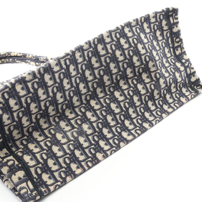 BOOK TOTE ブックトート ラージ オブリーク ハンドバッグ トートバッグ キャンバス ネイビー ベージュ クリスチャンディオール バッグ Christian Dior