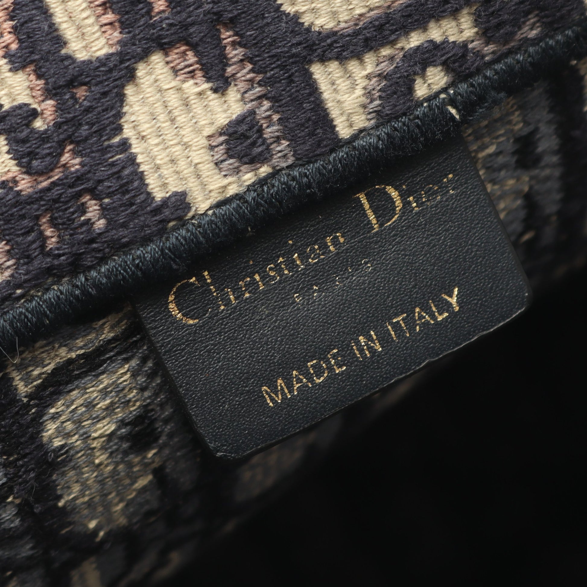 BOOK TOTE ブックトート ラージ オブリーク ハンドバッグ トートバッグ キャンバス ネイビー ベージュ クリスチャンディオール バッグ Christian Dior