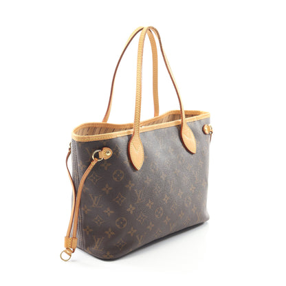 ネヴァーフルPM モノグラム ハンドバッグ トートバッグ PVC レザー ブラウン ルイヴィトン バッグ LOUIS VUITTON