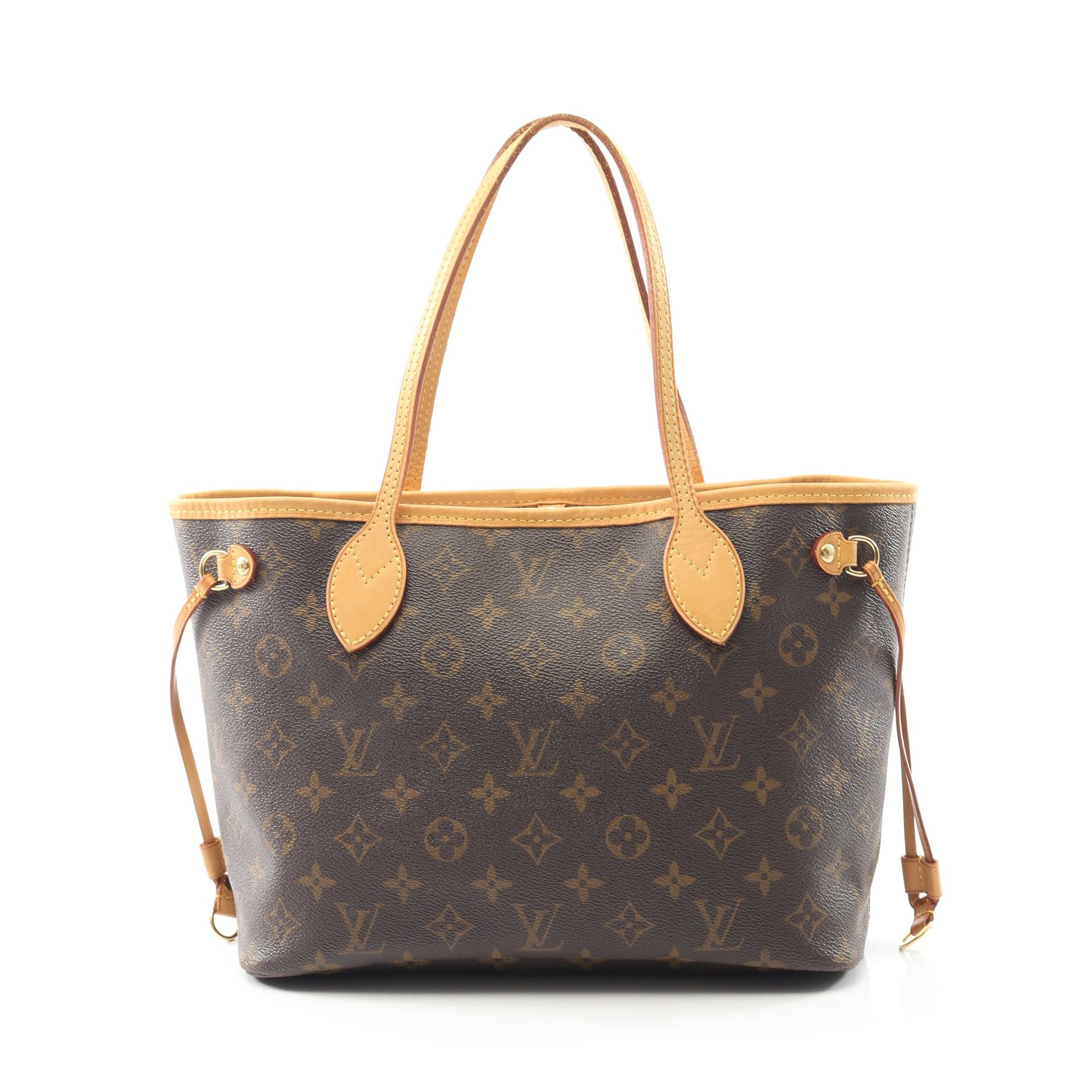 ネヴァーフルPM モノグラム ハンドバッグ トートバッグ PVC レザー ブラウン ルイヴィトン バッグ LOUIS VUITTON