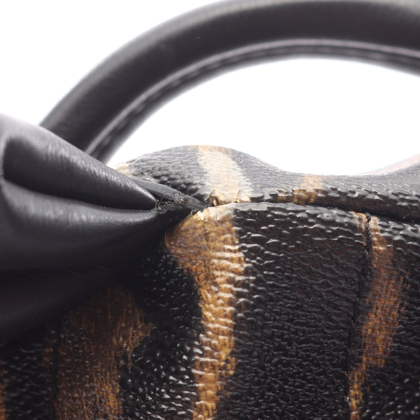 パームスプリングスPM バックパック リュックサック PVC レザー イエローブラウン ブラック ルイヴィトン バッグ LOUIS VUITTON