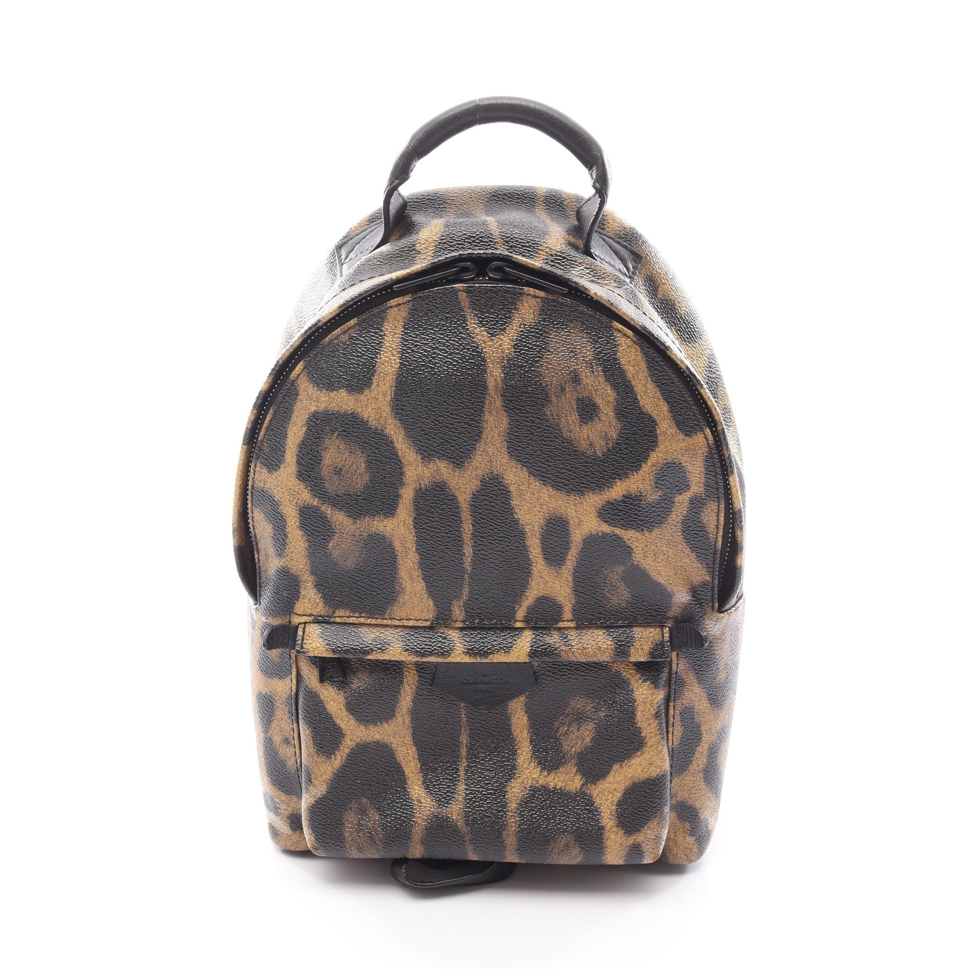 パームスプリングスPM バックパック リュックサック PVC レザー イエローブラウン ブラック ルイヴィトン バッグ LOUIS VUITTON