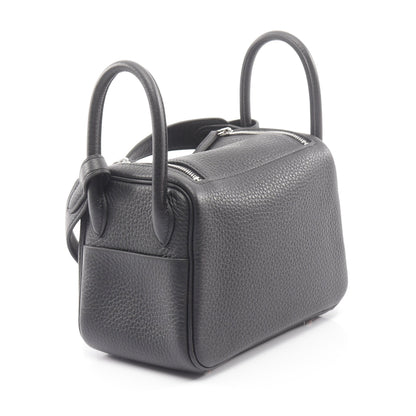 リンディ ミニ ショルダーバッグ トリヨンクレマンス ブラック シルバー金具 K刻印 エルメス バッグ HERMES