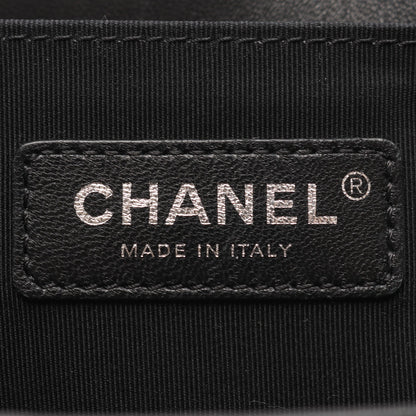 ボーイシャネル チェーンショルダーバッグ ラムスキン ブラック アンティークシルバー金具 シャネル バッグ CHANEL