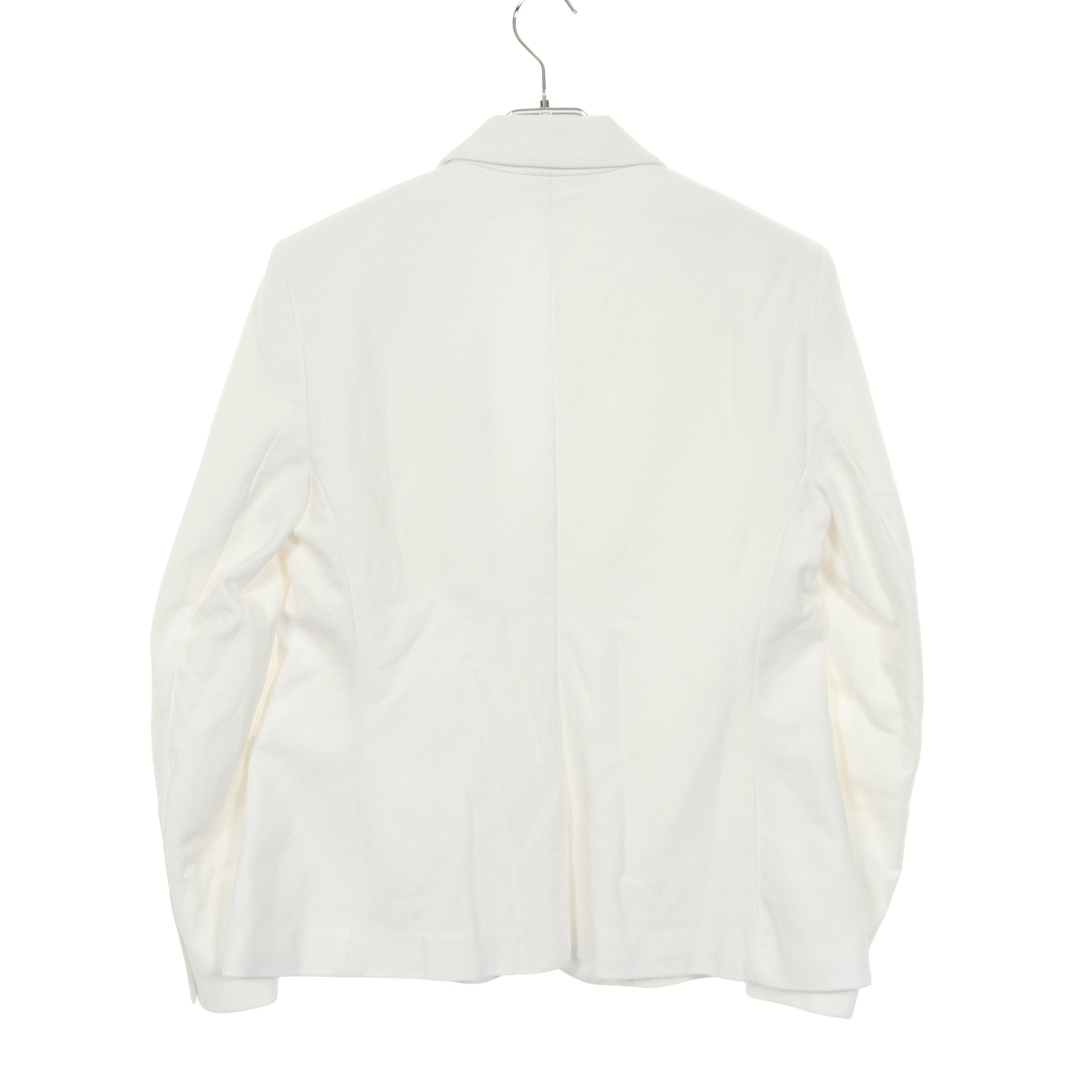 ロゴ刺繍 テーラードジャケット ブレザー コットン ホワイト ローレン