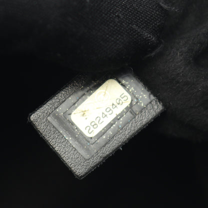ドーヴィル 巾着 チェーンショルダーバッグ キャビアスキン ブラック ゴールド金具 シャネル バッグ CHANEL