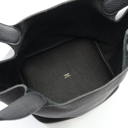 ピコタンロックMM ハンドバッグ トリヨンクレマンス ブラック ゴールド金具 Y刻印 エルメス バッグ HERMES