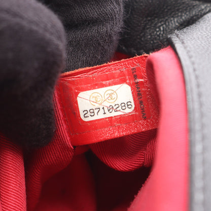 シェブロン Vステッチ トップハンドル チェーンショルダーバッグ レザー ブラック ゴールド金具 2WAY シャネル バッグ CHANEL