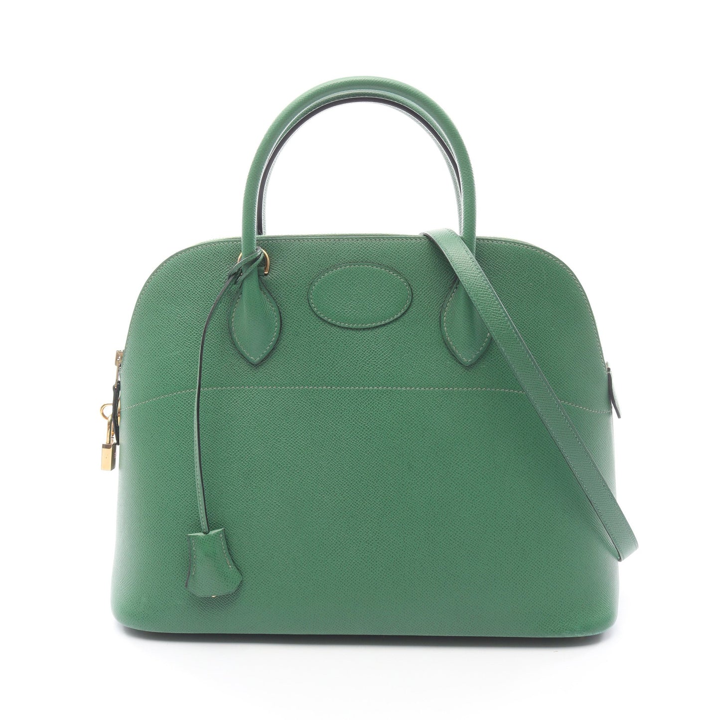 ボリード35 ハンドバッグ クシュベル グリーン ゴールド金具 2WAY ○Y刻印 エルメス バッグ HERMES