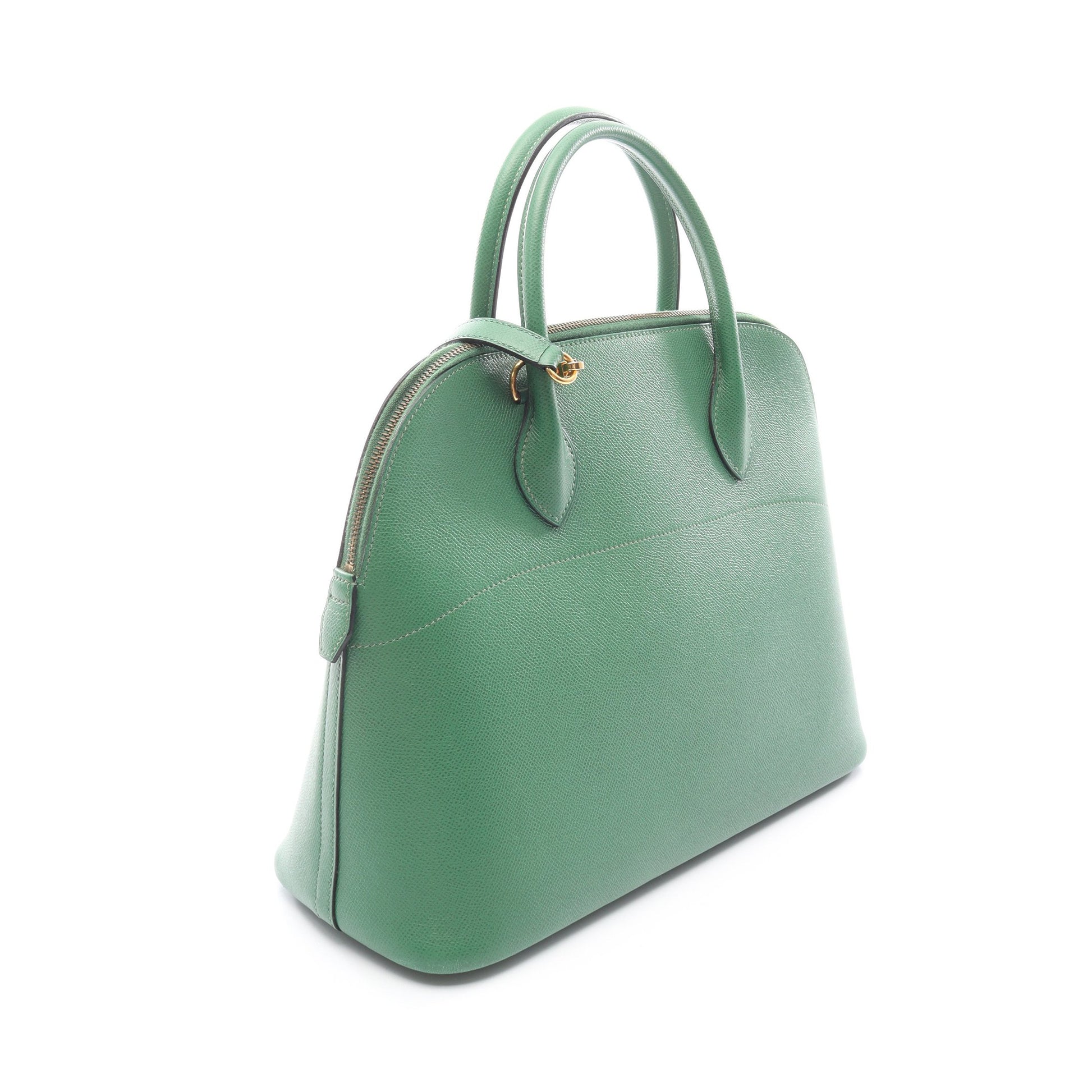 ボリード35 ハンドバッグ クシュベル グリーン ゴールド金具 2WAY ○Y刻印 エルメス バッグ HERMES