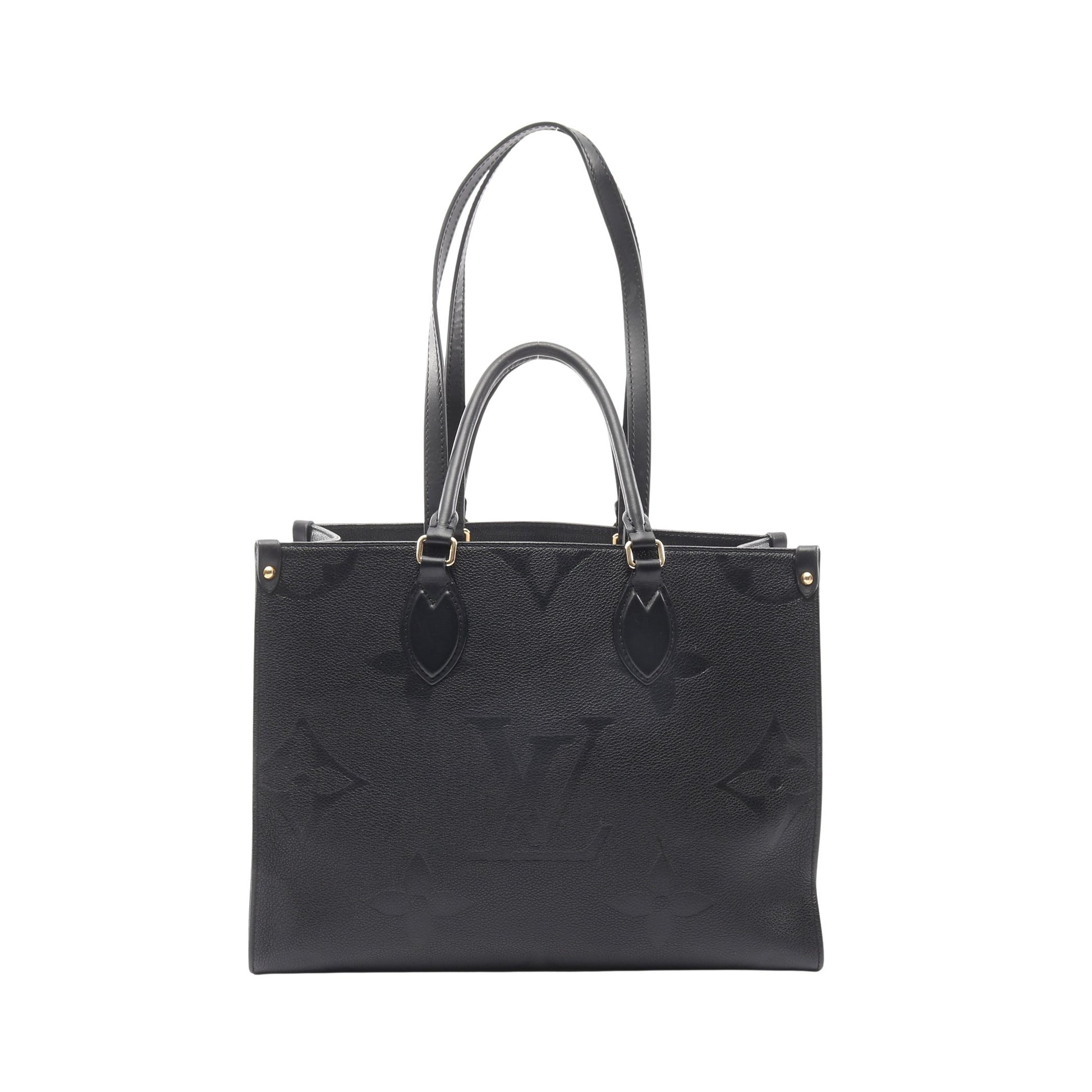 オンザゴーMM モノグラムアンプラント ノワール ショルダーバッグ トートバッグ レザー ブラック 2WAY ルイヴィトン バッグ LOUIS VUITTON