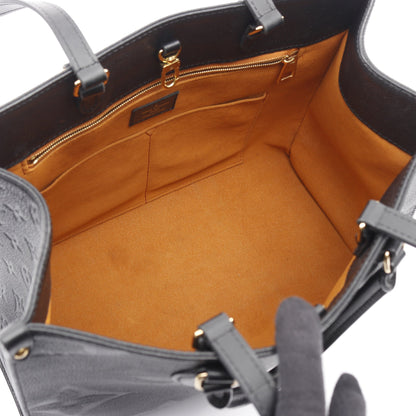 オンザゴーMM モノグラムアンプラント ノワール ショルダーバッグ トートバッグ レザー ブラック 2WAY ルイヴィトン バッグ LOUIS VUITTON