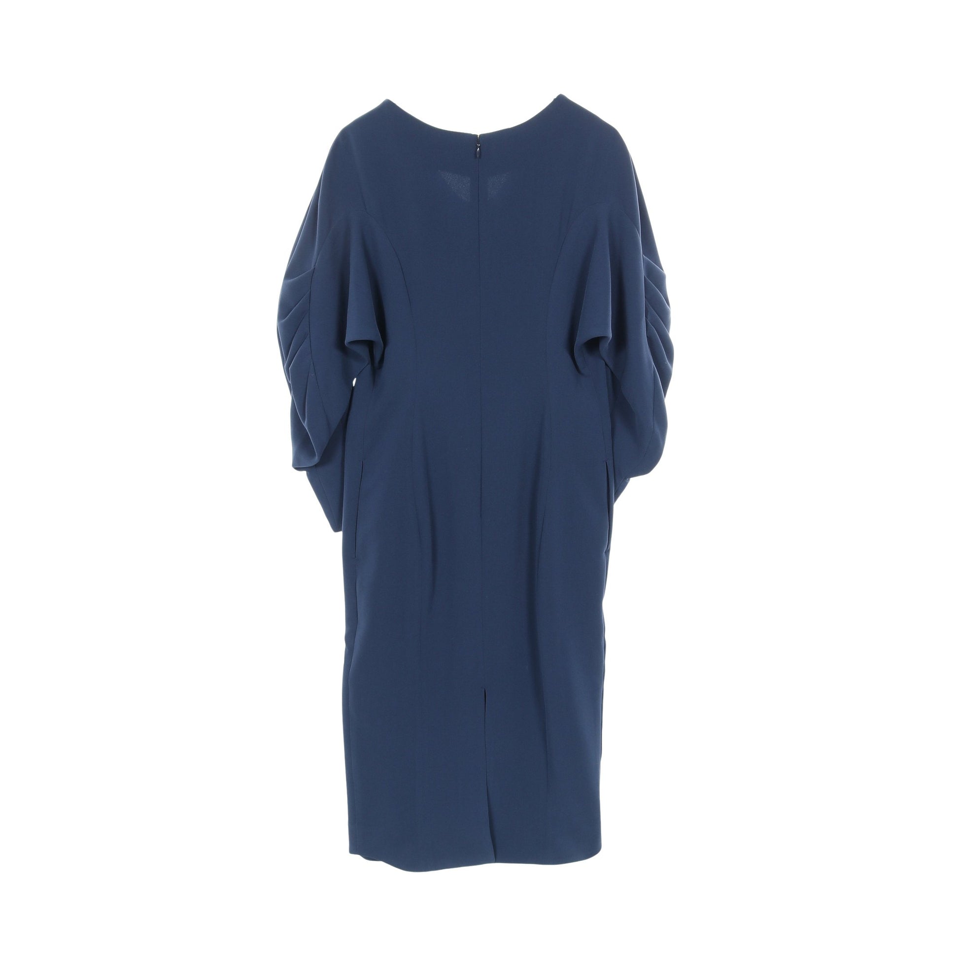 Classics Curve-Shaped Dress ワンピース 長袖 ネイビー マメクロゴウチ ワンピース Mame Kurogouchi