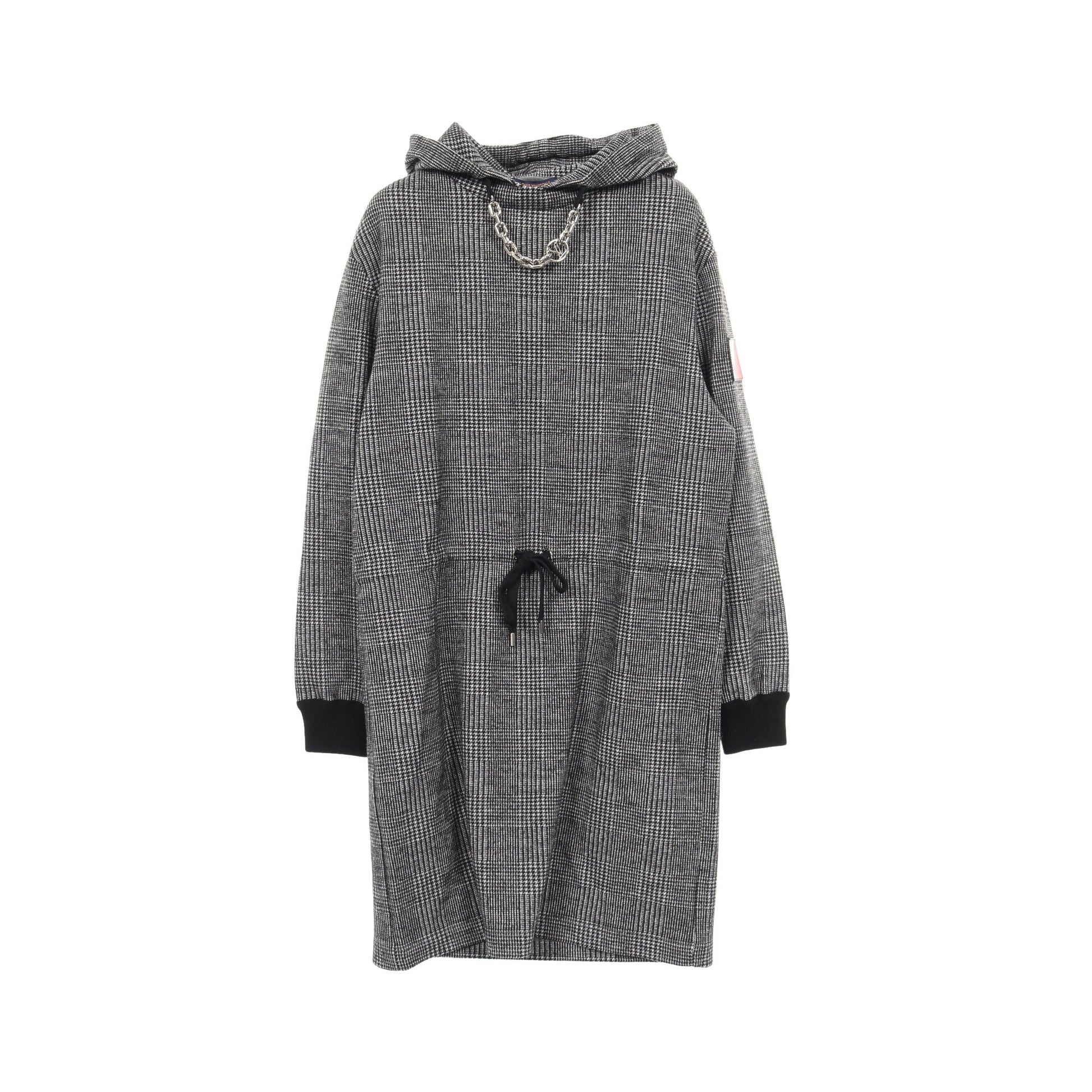 プリンスオブウェールズ フーディドレス ワンピース 長袖 チェック  