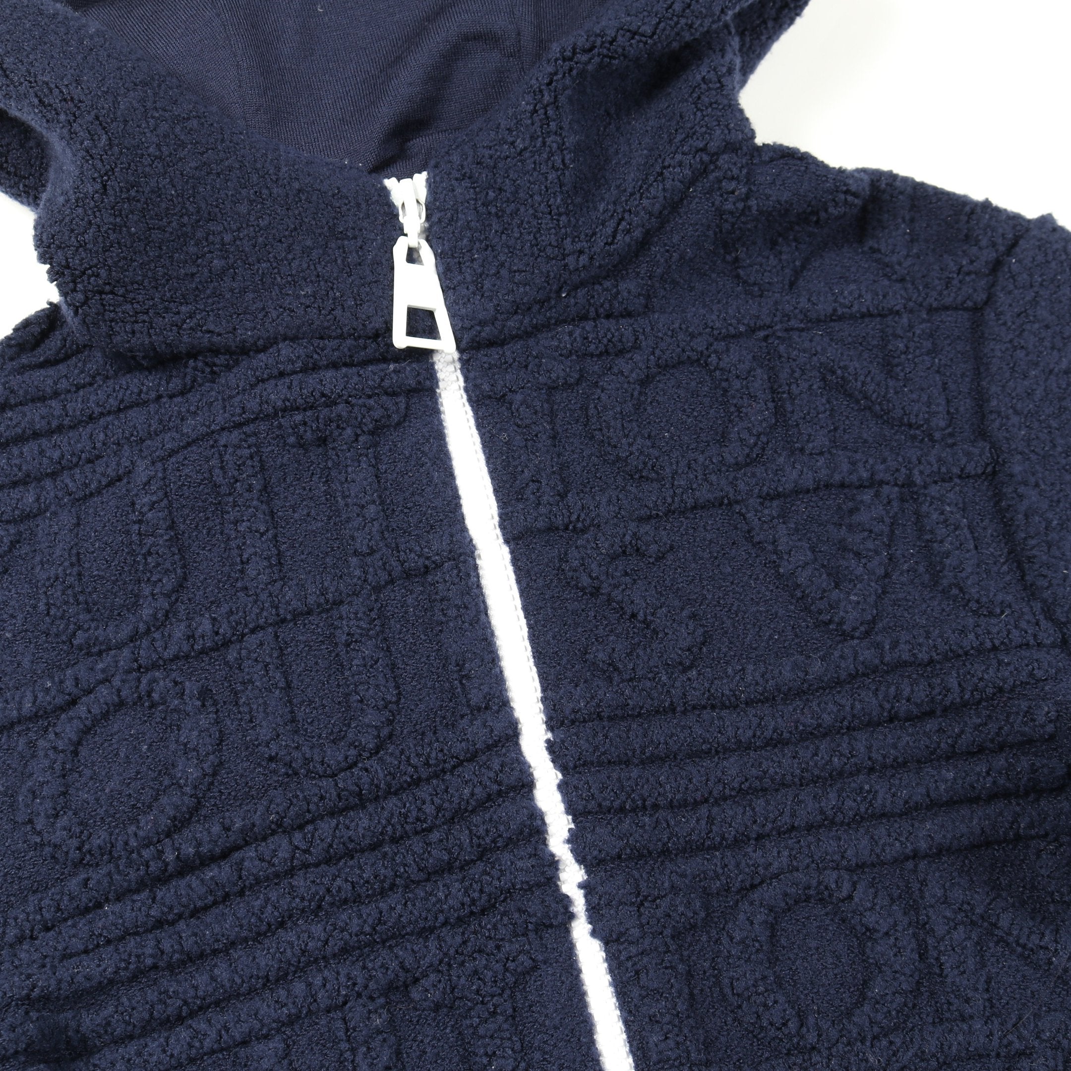 美品　ルイヴィトン　パーカー　LVロゴ　エンボス　ダミエ　ダークネイビー　L 美品 ルイヴィトン パーカー LVロゴ エンボス ダミエ ダークネイビー L