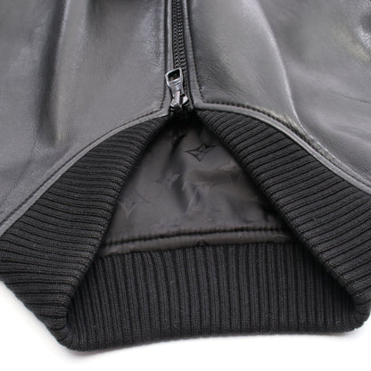 モノグラム ジャケット レザー ナイロン ブラック リバーシブル ルイヴィトン アウター LOUIS VUITTON