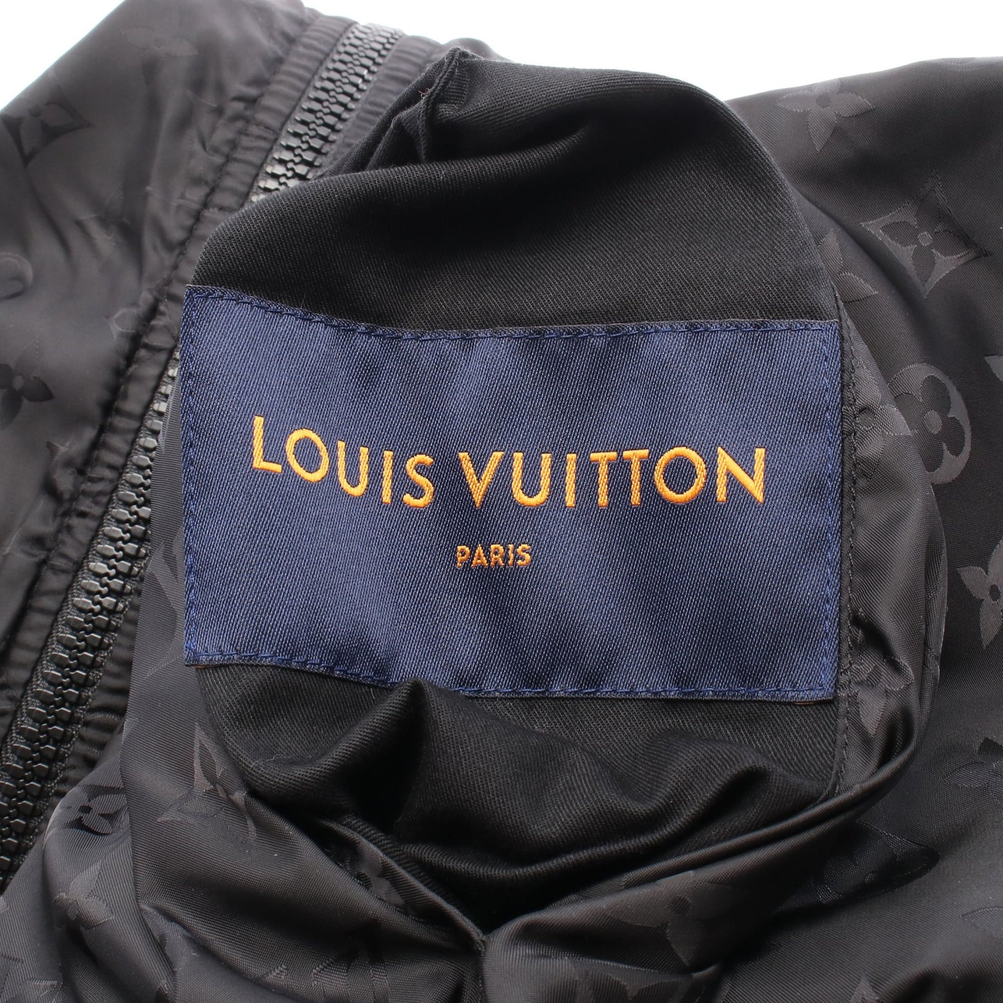 モノグラム ジャケット レザー ナイロン ブラック リバーシブル ルイヴィトン アウター LOUIS VUITTON