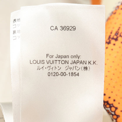 LVロゴ マウンテンパーカー 迷彩 カモフラ コットン オレンジブラウン アイボリー ブラウン ルイヴィトン アウター LOUIS VUITTON