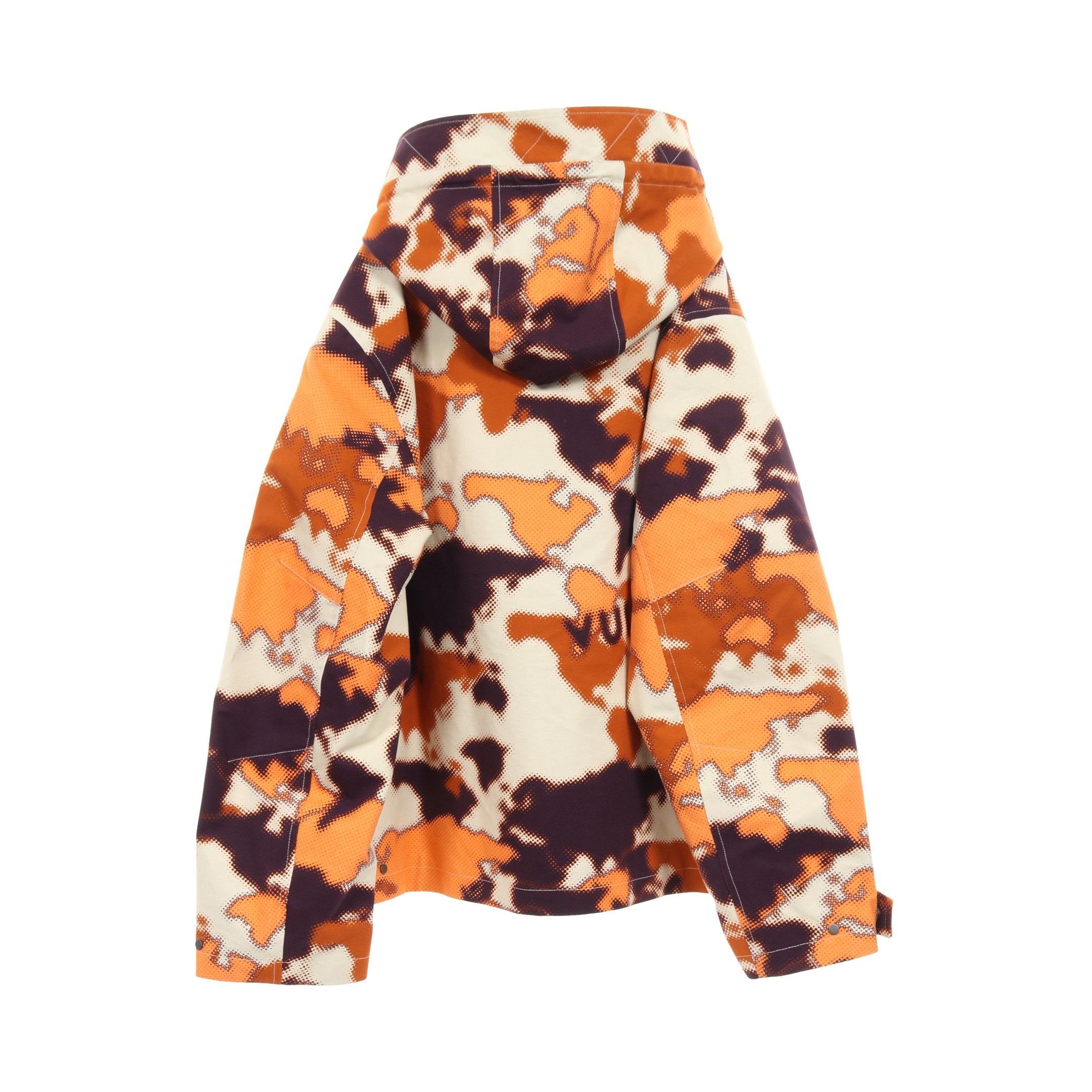 LVロゴ マウンテンパーカー 迷彩 カモフラ コットン オレンジブラウン