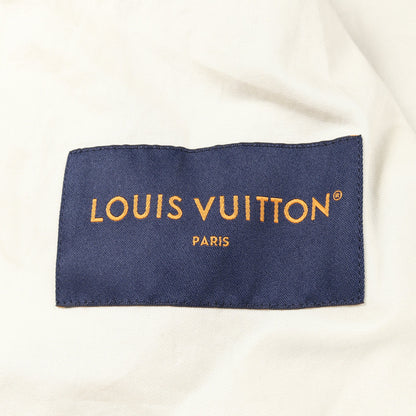 LVロゴ マウンテンパーカー 迷彩 カモフラ コットン オレンジブラウン アイボリー ブラウン ルイヴィトン アウター LOUIS VUITTON