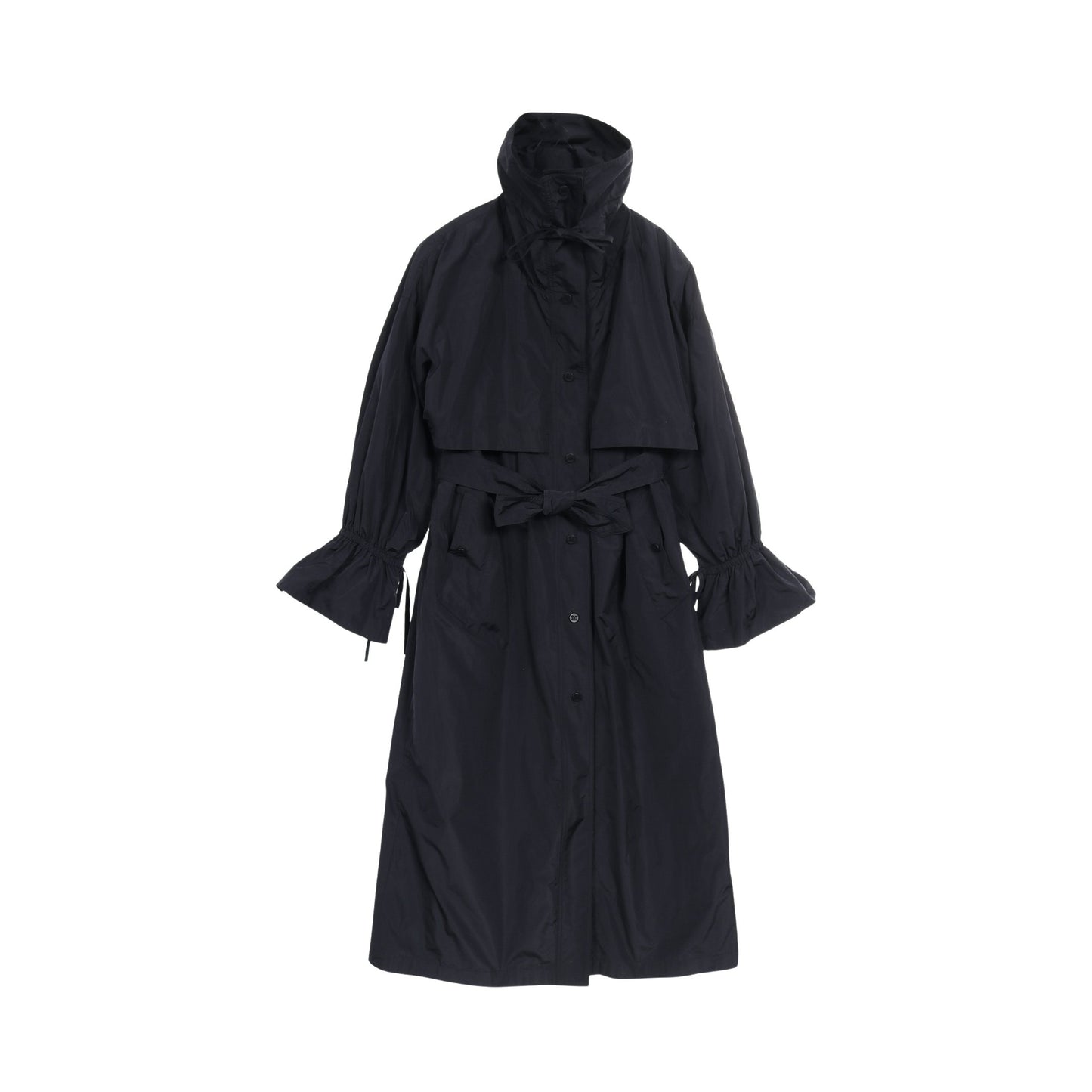 ロングコート 袖リボン ネイビー マックスマーラ アウター Max Mara