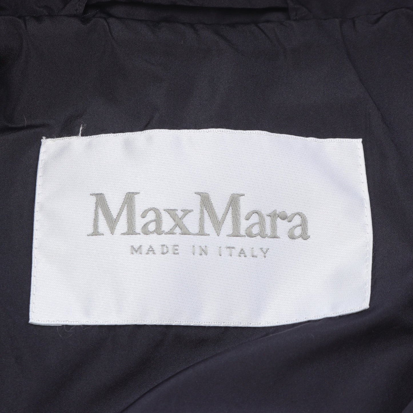 ロングコート 袖リボン ネイビー マックスマーラ アウター Max Mara
