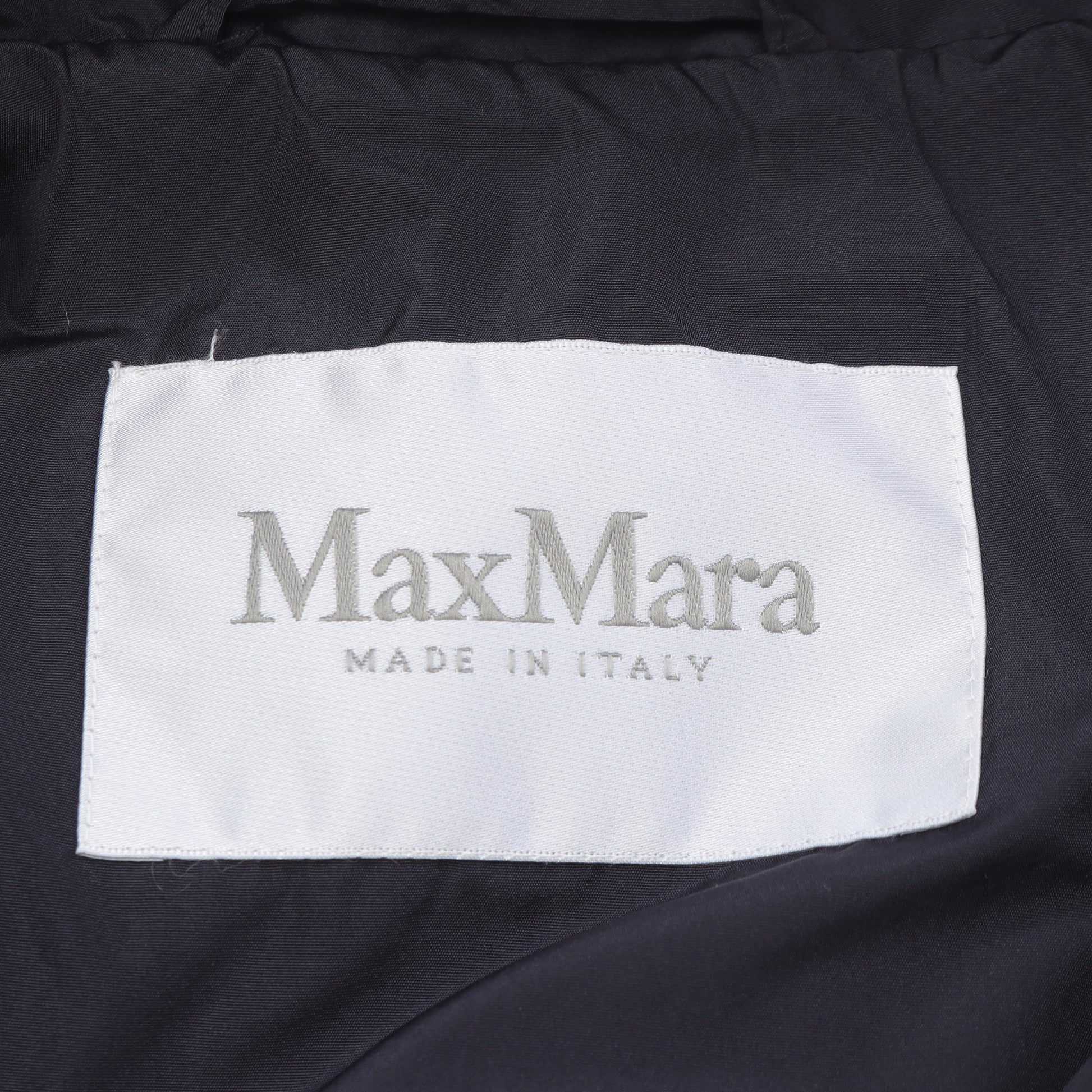 ロングコート 袖リボン ネイビー マックスマーラ アウター Max Mara