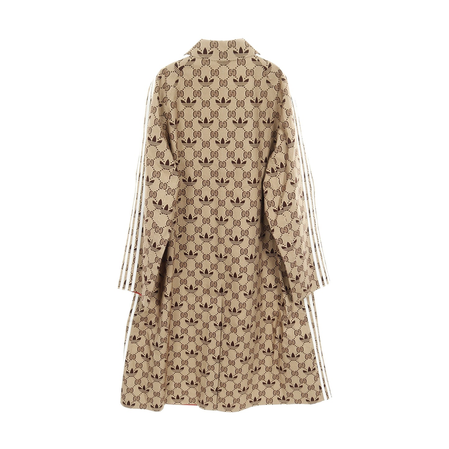 GUCCI × adidas GG柄 コート コットン ベージュ ダークブラウン グッチ アウター GUCCI