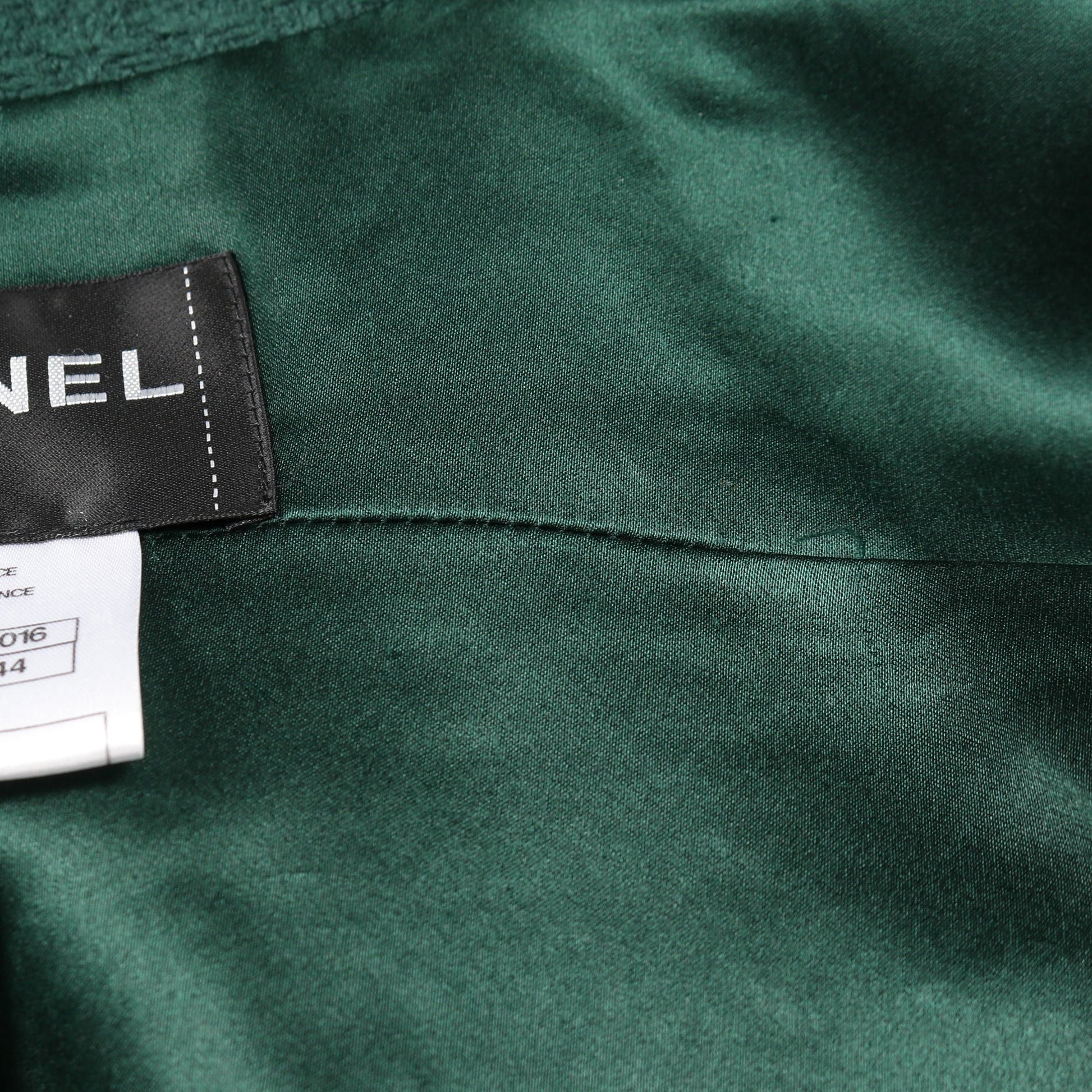 ココマークボタン コート ウール グリーン シャネル アウター CHANEL