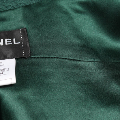 ココマークボタン コート ウール グリーン シャネル アウター CHANEL