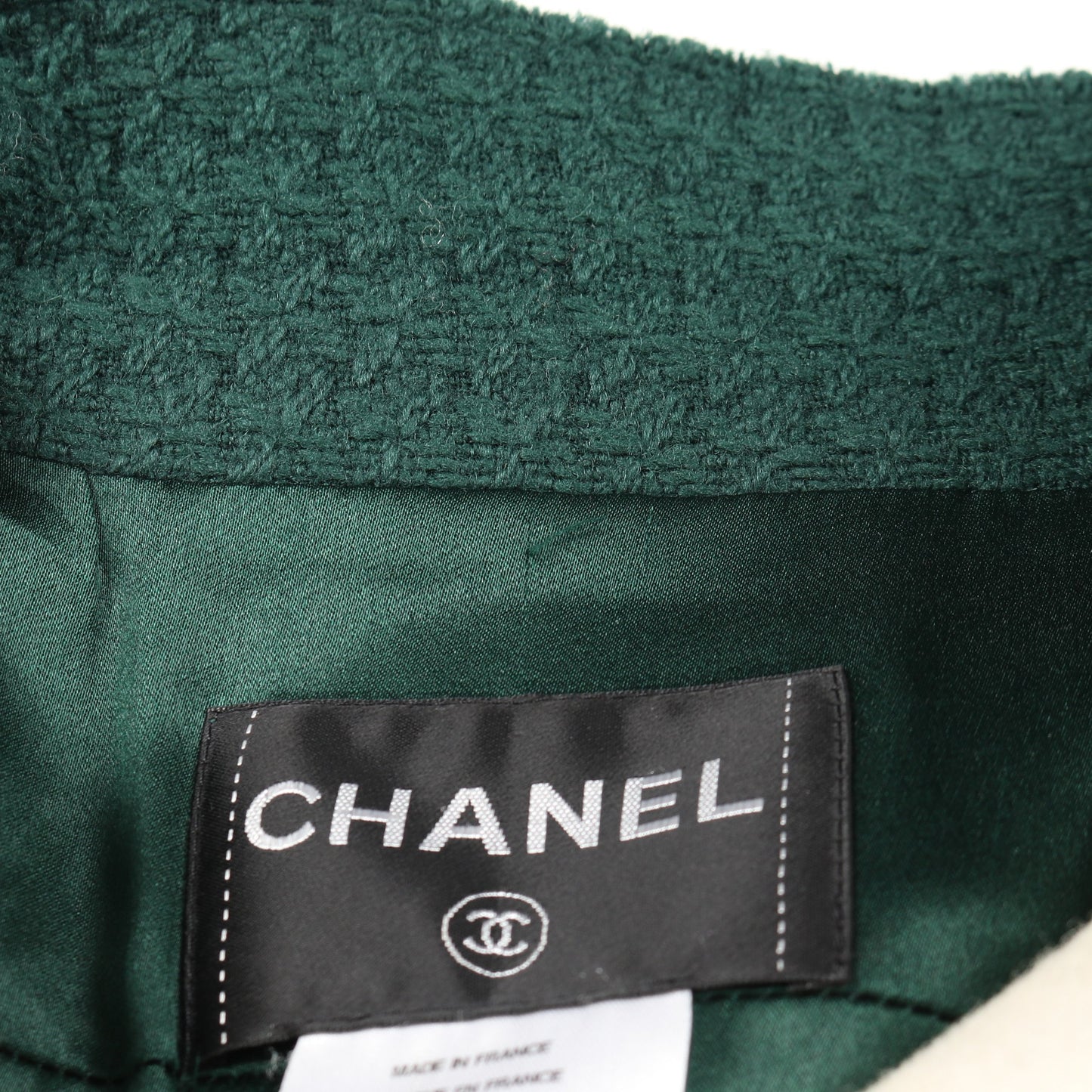 ココマークボタン コート ウール グリーン シャネル アウター CHANEL