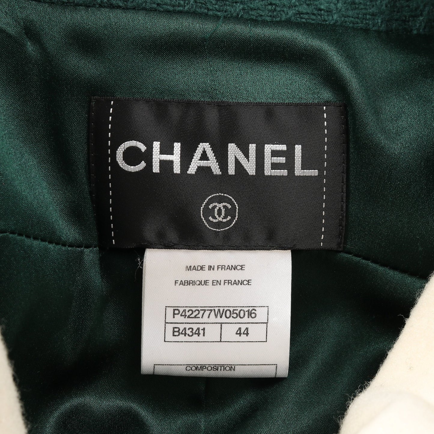 ココマークボタン コート ウール グリーン シャネル アウター CHANEL